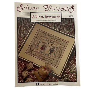 Vanessa-Ann Collection Cross-Stitch‎ Booklet Linen Symphony Sampler Jewelry Bag